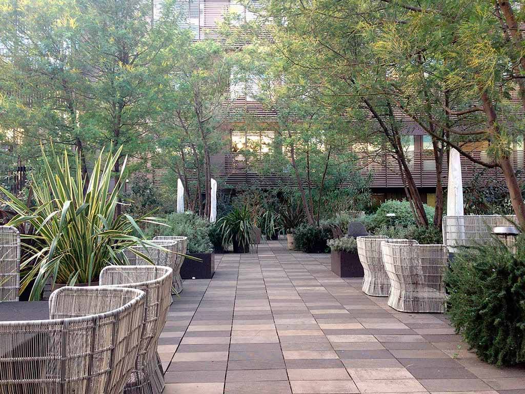 Terraza del hotel Mandarin Oriental Barcelona