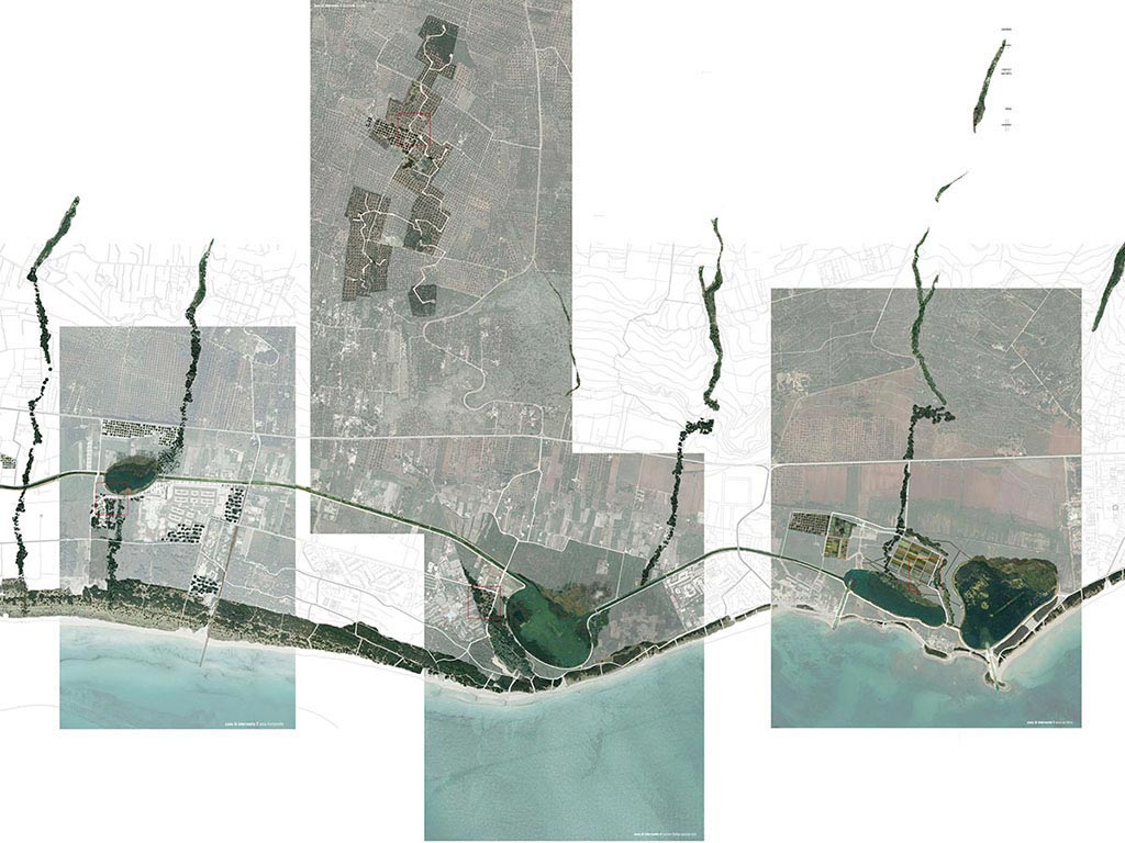 planta - concurso para la recalificación del paisaje costero de Ugento, Italia