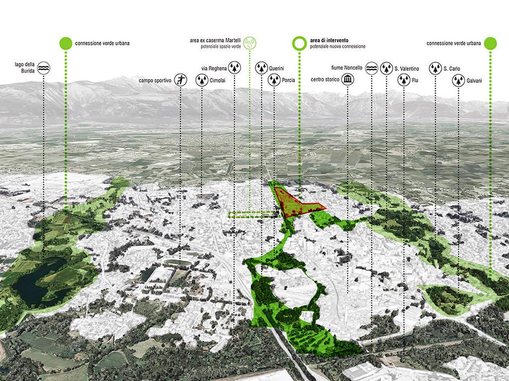 Masterplan para el nuevo hospital de Pordenone - vista general